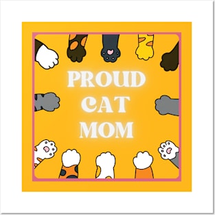 Proud Cat Mom Posters and Art